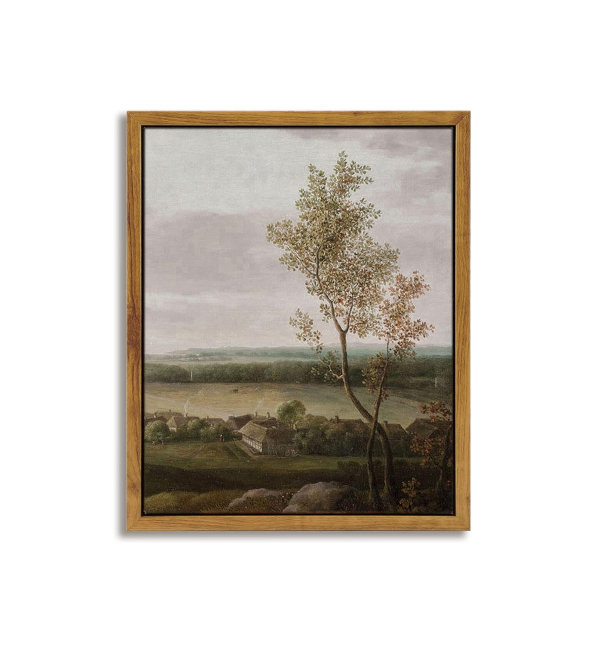 Vintage Decor, Landscape Wall Art, Meadow with Flowers Art, Modern Farmhouse Decor, Cottagecore Bedroom Bathroom Office Decorations
